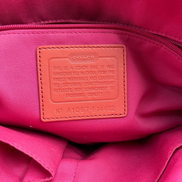 COACH Bag Pink and Orange - Picture 9 of 11